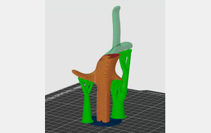 Dernière impression 3D poignée escrime Ergo V1